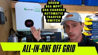 Growatt All-in-one Inverter, charge controller, AC charger and automatic transfer switch