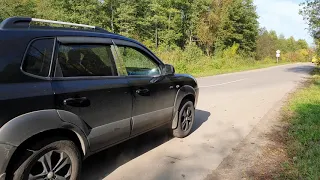 Hyundai Tucson 2.0l AT разгон до сотни по GPS