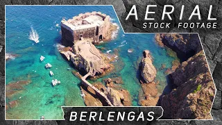 Berlengas Island ● Portugal 🇵🇹 | 4K Aerial Drone Stock Footage