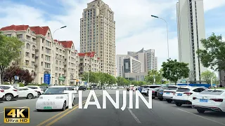 Tianjin Binhai CBD - Driving around the Tallest Building in Northern China - 4K HDR