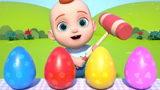 Baby 5 Color Eggs Song! |  Nursery Rhymes | Baby & Kids Songs