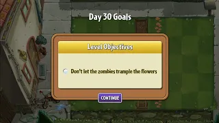 PvZ 2 – Modern Day 30 (Don't let the zombies trample the flowers)