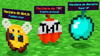 Paso MINECRAFT pero HAY MANZANAS de CUALQUIER BLOQUE 😱😂 RETO INVICTOR #14