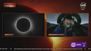 NASA flys jet through solar eclipse totality