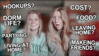 ADDRESSING THE MOST COMMON QUESTIONS ABOUT COLLEGE?!? Hookups, leaving home, partying, AND MORE!