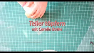 Teller töpfern