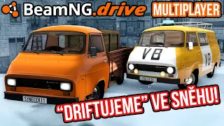 "DRIFTUJEME" VE SNĚHU! | BeamNG.drive Multiplayer #02