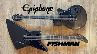 Fishman Modern Fluence in a Epiphone Goth Explorer makes it a metal machine!