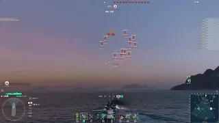 【WoWS】72機の爆撃機が駆逐艦へ爆弾の雨を降らす/航空戦艦ルイジアナ12隻