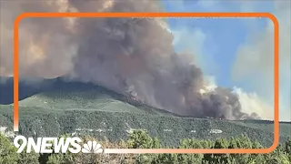 Smoke from western Colorado wildfire visible on Front Range