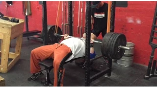 405lbs for Reps | Reverse Band Benching | Battlefield Strength | BigJsExtremeFitness