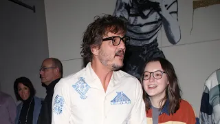 “The Last of Us” stars Pedro Pascal and Bella Ramsey leaving dinner at Craig's in West Hollywood