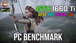 Horizon Zero Dawn | GTX 1660 Ti + Ryzen 5 2600X | Ultra - High - Medium - Low | 1080P Benchamark