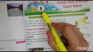 Plants and animals need water Class 3rd Evs