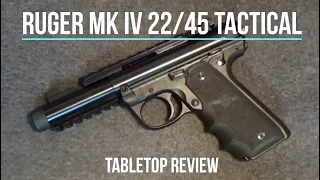 Ruger MK IV 22/45 Tactical Pistol Tabletop Review – Episode #202037