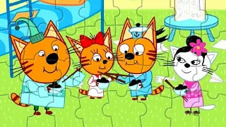 Пазлы Три кота Заморские гости/ Three cats puzzles for kids | Kapelka