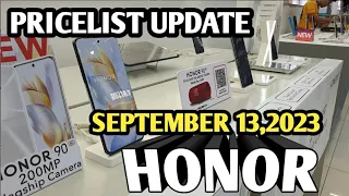 Honor Prices Update X7a,X8a,X9a,Honor70,Hono90,Pad8 September 13,2023