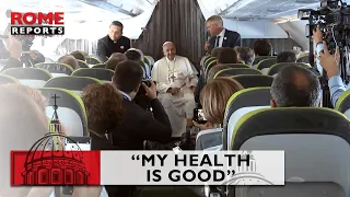 Pope Francis: “My health is good. My stitches were removed, I live a normal life."