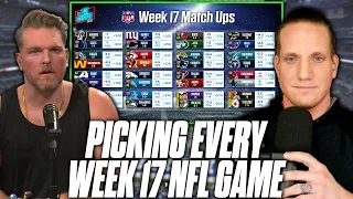 Pat McAfee & AJ Hawk Pick EVERY Week 17 NFL Game