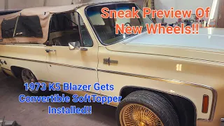 1973 1974 1975 Chevy K5 Blazer SofTopper Bimini Convertible Top Install