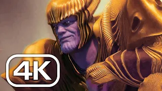 MARVEL'S GUARDIANS OF THE GALAXY Thanos Boss Fight 4K ULTRA HDR Game Movie Scene