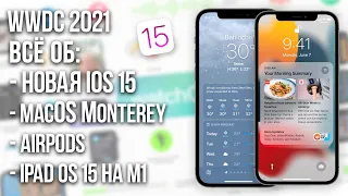 НОВЫЕ ФИШКИ iOS 15 на iPhone, iPadOs 15, функции для AirPods, macOS Monterey - WWDC 2021 от APPLE