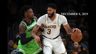 Los Angeles Lakers vs Minnesota Timberwolves Full Game Highlights [Dec 8, 2019 20 NBA Season]