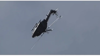 Westland Lynx does backflips on display - Farnborough International Airshow 2014