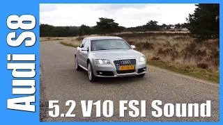 Audi S8 5.2 V10 PURE! Acceleration and flyby Sound