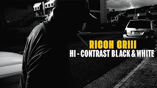 Ricoh GR III "Street Edition" | High Contrast Black and White - POV Street Photography
