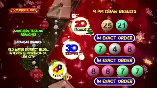 [LIVE] PCSO 9:00 PM Lotto Draw - December 11, 2023