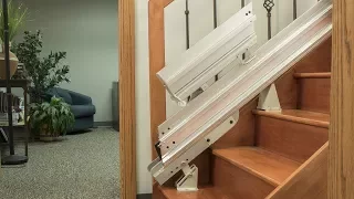 Power & Manual Folding Stair Lift Rails | Bruno®