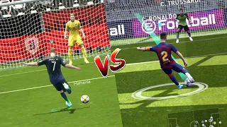 PES 2020 MOBILE Vs FIFA 20 MOBILE | Realistic Gameplay