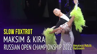 Slow Foxtrot = Maksim Pugachev & Kira Oksas = Russian Open Championship 2022 Adult Ballroom