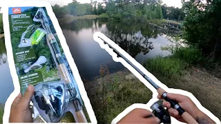 Walmart Ozark Trail Telescopic Spinning Travel Combo Test At The Pond