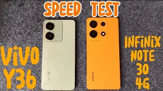 VIVO Y36 vs. INFINIX NOTE 30 4G | Speed Test