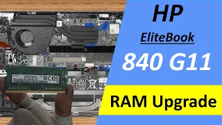 HP EliteBook 840 G11 Laptop RAM Upgrade and Disassembly Options.