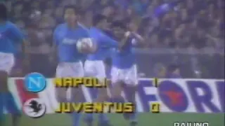 Napoli - Juventus 3-0, coppa Uefa 1988-1989, full match