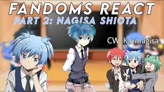 Fandoms react//Part 2: Nagisa Shiota