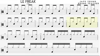 How to play Le Freak 🥁 on Drums - Trinity Rock & Pop Grade 4