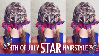 4th of July Star Hairstyle | Little Girl Hairstyle