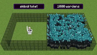 skibidi toilet vs 1000 wardens