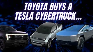 Toyota's engineers excited after they secretly buy a Tesla Cybertruck