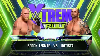 WWE 2K23: Brock Lesnar vs Batista (Dream Match) (PS4 slim)