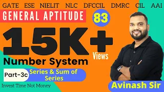 Number System Part-3(c) | Series & Sum of Series | General Aptitude  by Avinash Sir