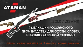 4 мелкашки российского производства для охоты, спорта и развлекательной стрельбы / смена калибра