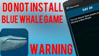 BLUE WHALE GAME!! DANGEROUS GAME!!CAN KILL YOU