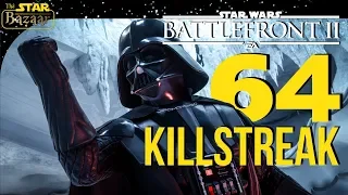 Vader Conquers Hoth! 64 Darth Vader Killstreak | Battlefront 2 Gameplay