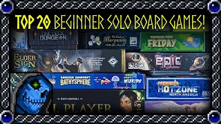 Top 20 Solo Board Games for Beginners | Fun, introductory games to start the hobby!