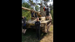 Militrack 2022 Ride on the Nashorn tank destroyer
